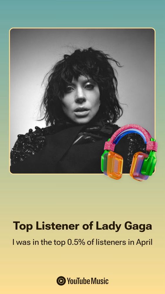 Top 0.5% of Lady Gaga listeners - YouTube Music