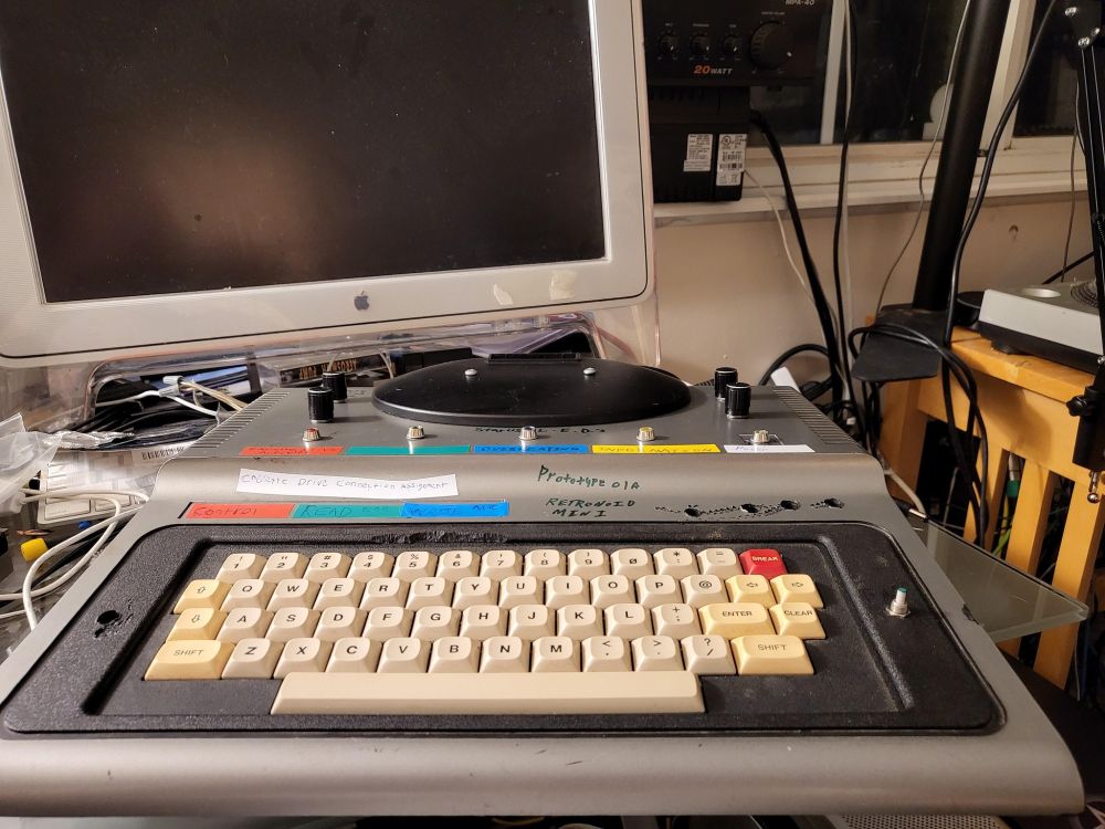 Old modified computer from the 1980s