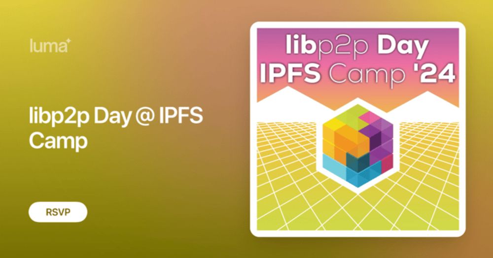 libp2p Day @ IPFS Camp · Luma