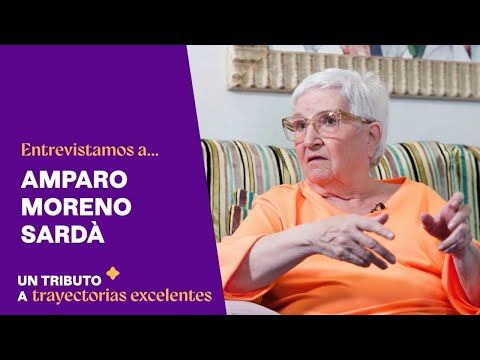 Amparo Moreno Sardà, catedrática emérita por la Universidad Autónoma de Barcelona.