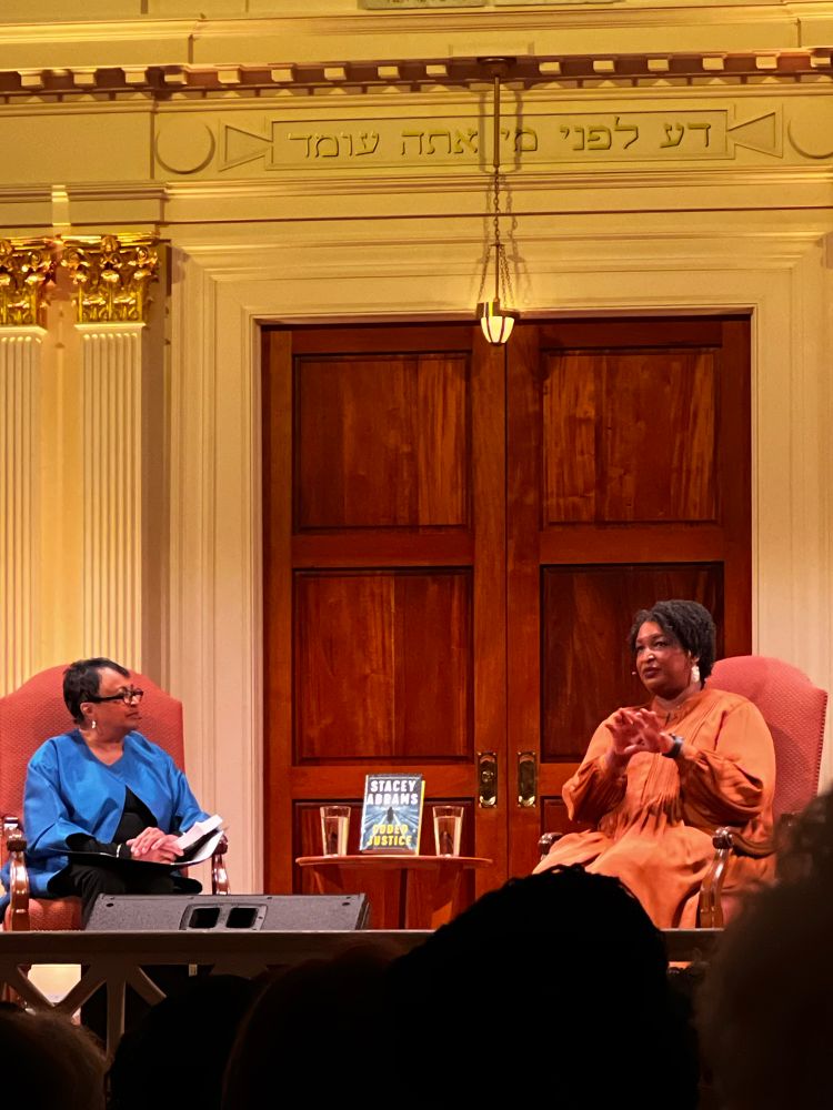 Dr. Carla Hayden interviewing Stacey Abrams 