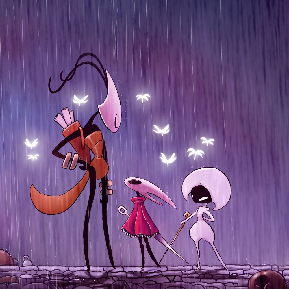 Shakra, Hornet, and Lace. Also these gleam fly things that I'm pretty sure are the souls of pilgrim's past