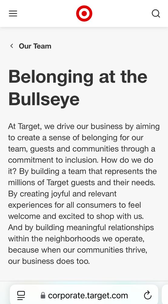 Their absurd and absolutely meaningless belonging page