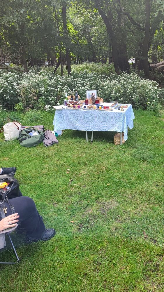 Altar decked out for a Heimdall ritual.