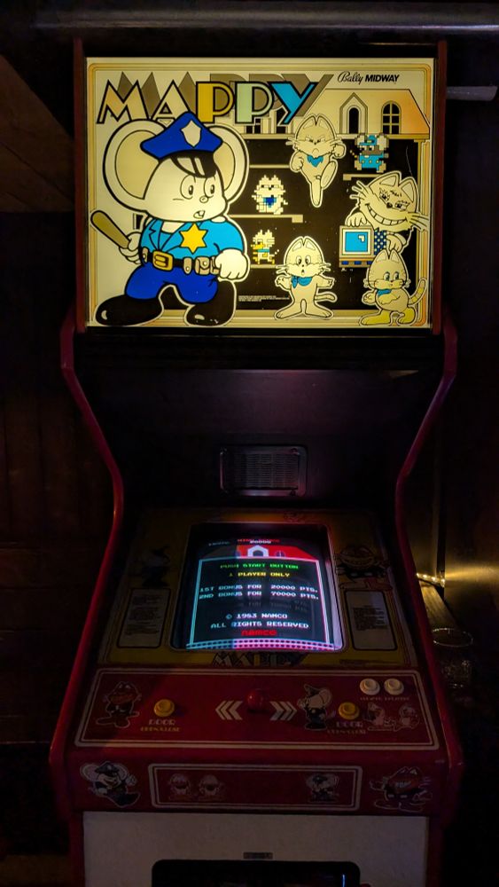 Mappy arcade machine from 1983