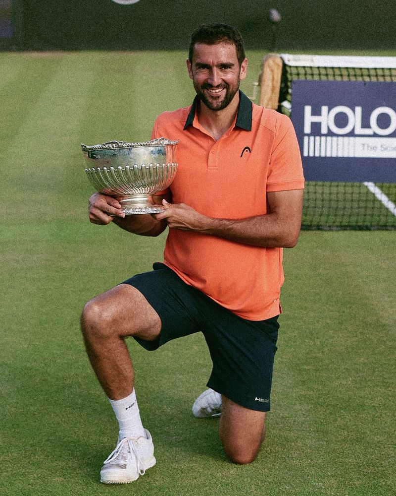 Marin cilic with trophy
