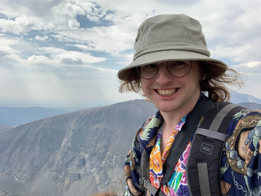 Selfie of me in the mountains