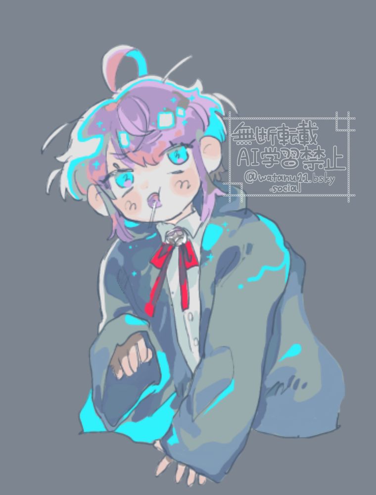 厚塗りっぽく、色をﾁｮﾁｮﾁｮとのせて描いていった🍬です💓
えっくすの方の背景イマイチなので…単色です
こっちのがいい気が…する……