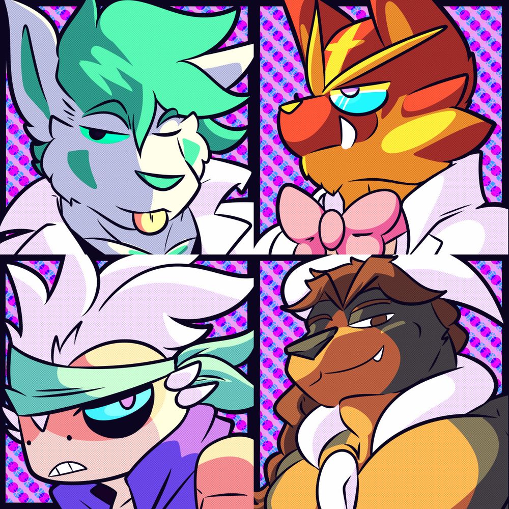 Top Left: Itoma  Top Right: Tora
Bottom Left: Ken'pai Bottom Right: Zev