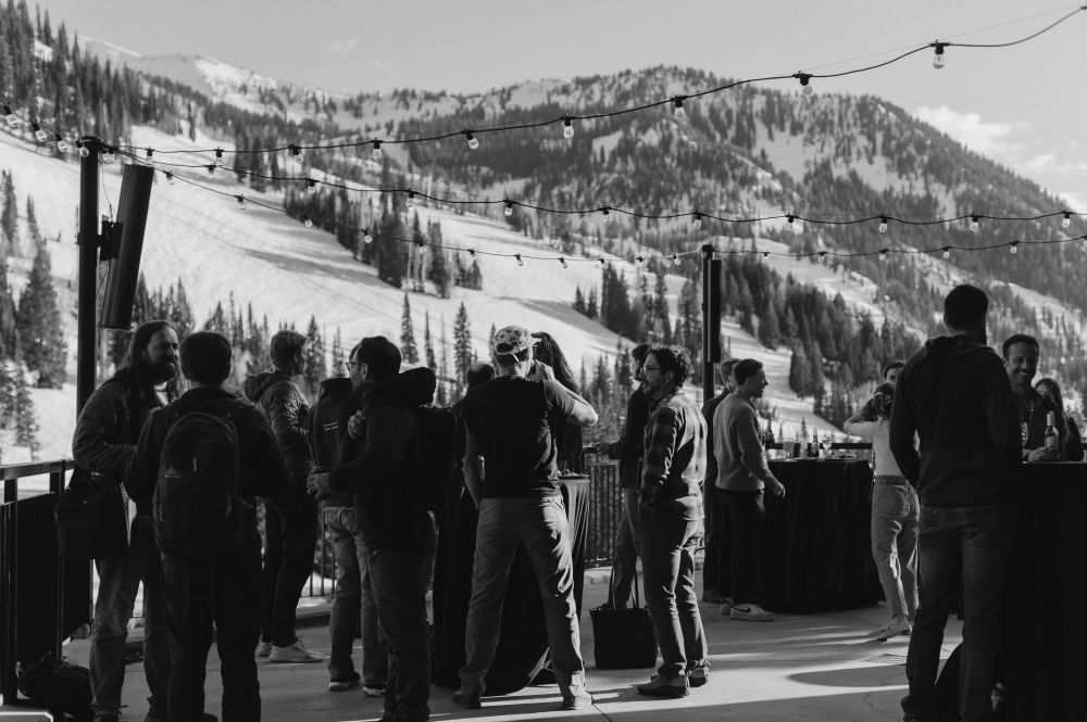 A picture of me drinking a beer while looking at snowbird
