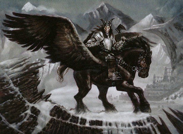 Art for the Magic: the Gathering card 'Stromgald Crusader' from the set 'Coldsnap' by the artist 'Volkan Baǵa'