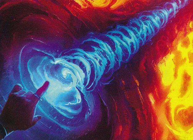 Art for the Magic: the Gathering card 'Blue Elemental Blast' from the set 'Masters 25' by the artist 'Izzy'