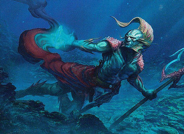 Art for the Magic: the Gathering card 'Thrasios, Triton Hero' from the set 'Commander 2016' by the artist 'Josu Hernaiz'