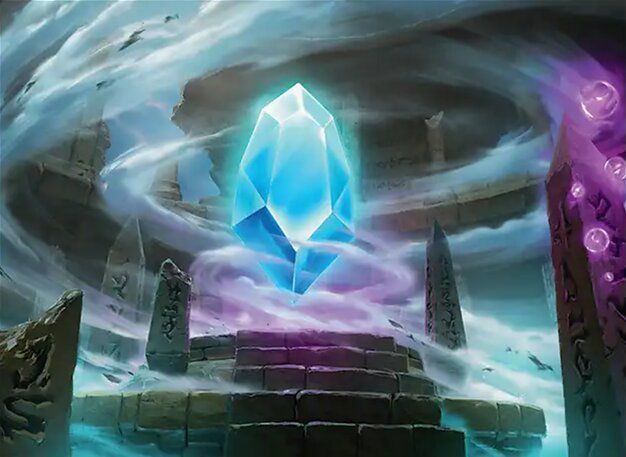 Art for the Magic: the Gathering card 'The Wind Crystal' from the set 'Final Fantasy' by the artist 'Pablo Mendoza'