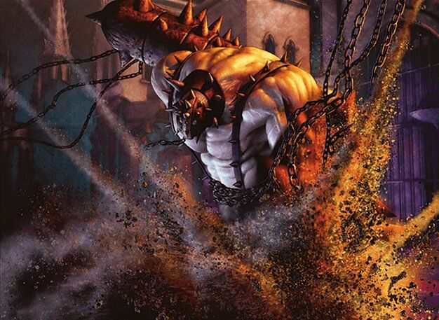 Art for the Magic: the Gathering card 'Bloodfray Giant' from the set 'Ravnica Remastered' by the artist 'Steve Argyle'