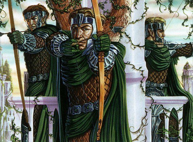 Art for the Magic: the Gathering card 'Selesnya Sagittars' from the set 'Ravnica: City of Guilds' by the artist 'Edward P. Beard, Jr.'