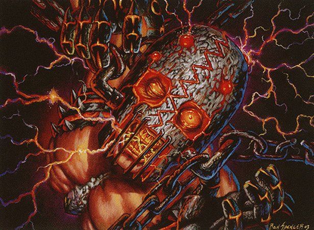 Art for the Magic: the Gathering card 'Skullcage' from the set 'Archenemy' by the artist 'Ron Spencer'