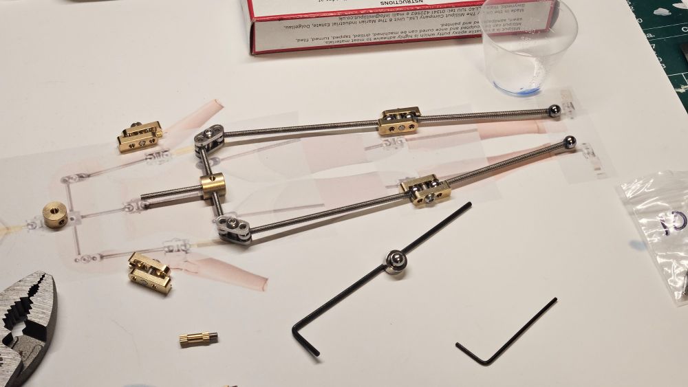 A stop motion armature in the early stages of being built. 