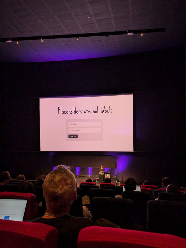 Placeholders are not labels
