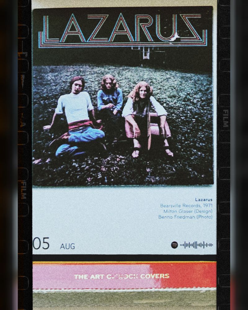 Abreißtageskalender von seltmann mit dem Kalenderblatt des Vinyl-Covers der LP "Lazarus" (1971) von Lazarus
