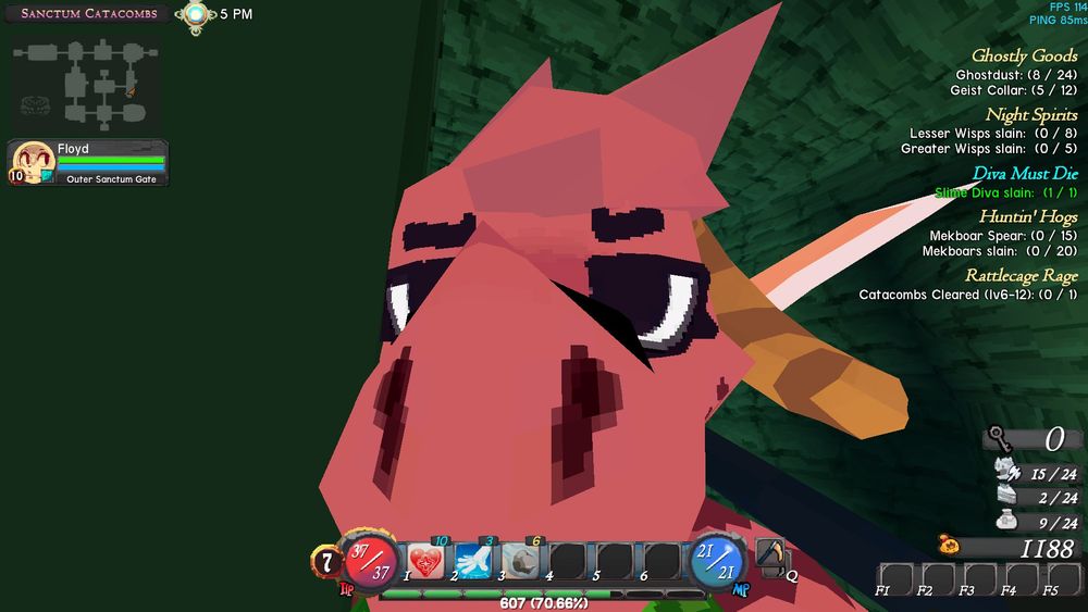 kobold sniffing the screen