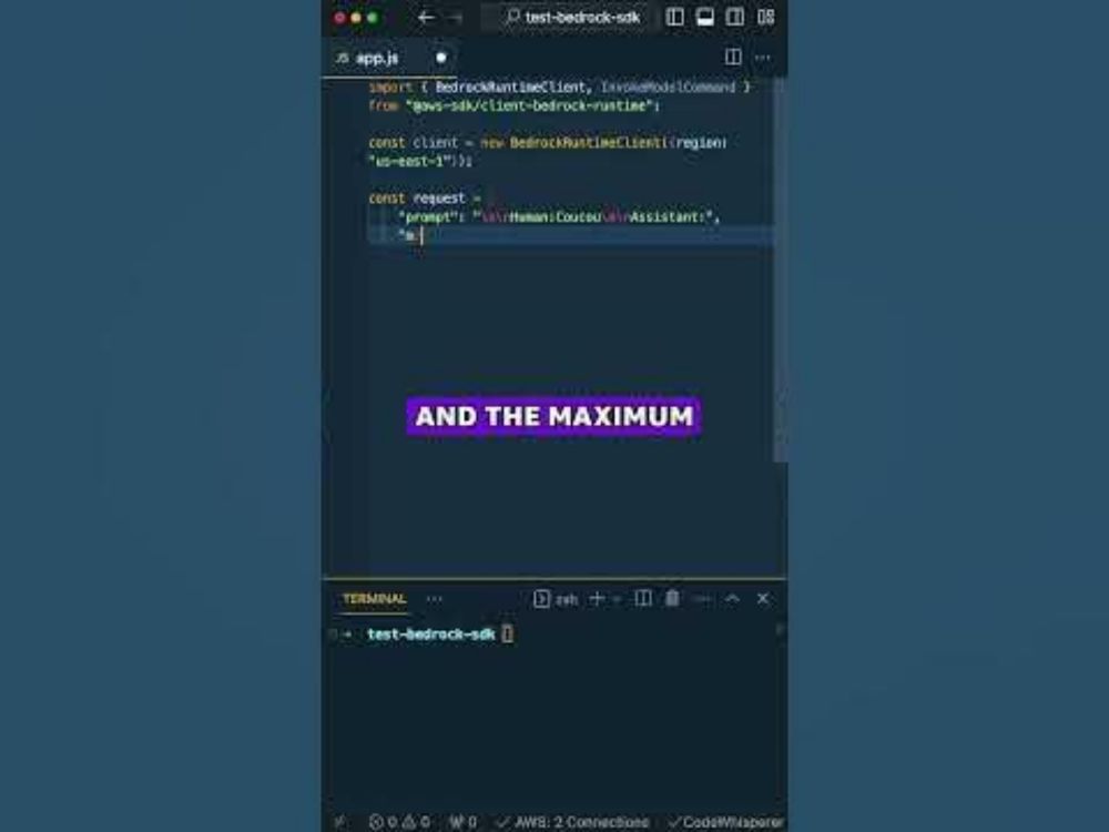 How to Call a Bedrock Model in JavaScript Using the AWS SDK