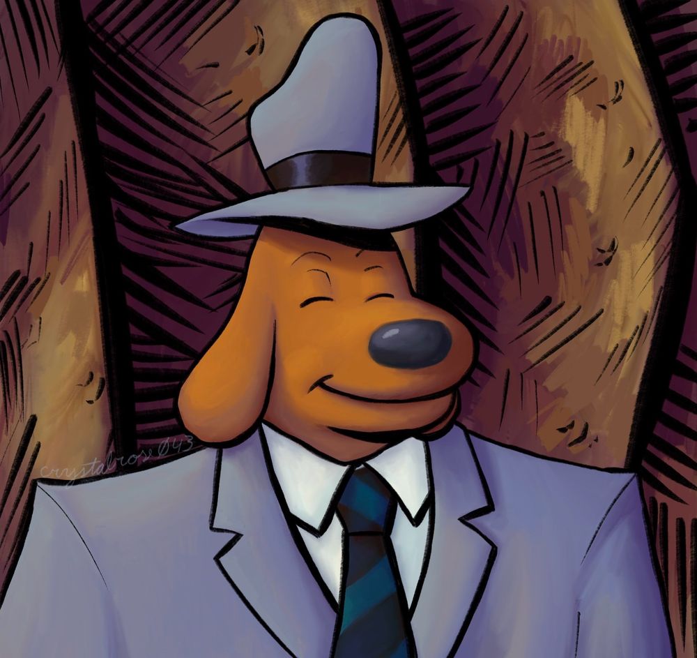 Screenshot redraw of Sam from the Sam and Max cartoon