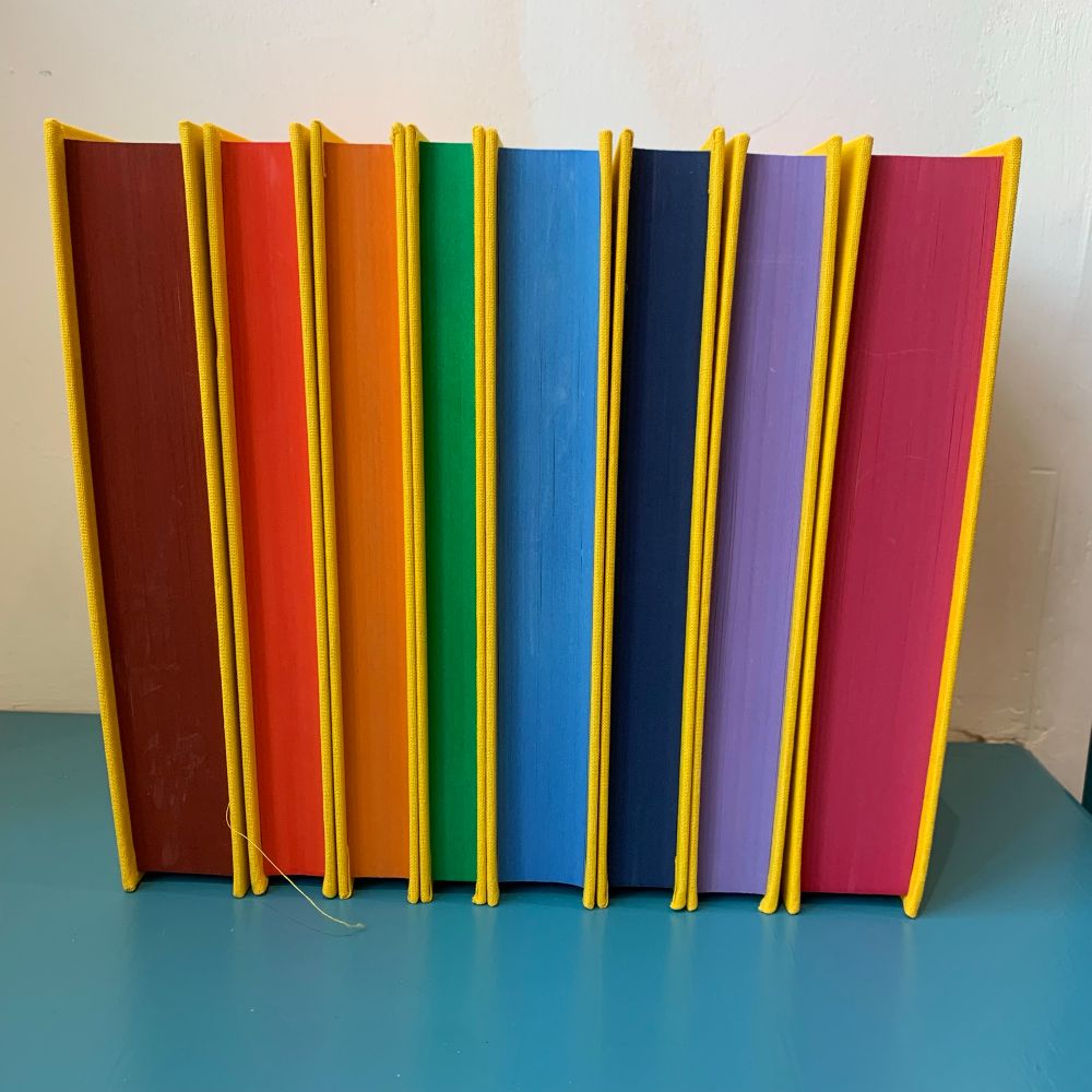 Rainbow of books