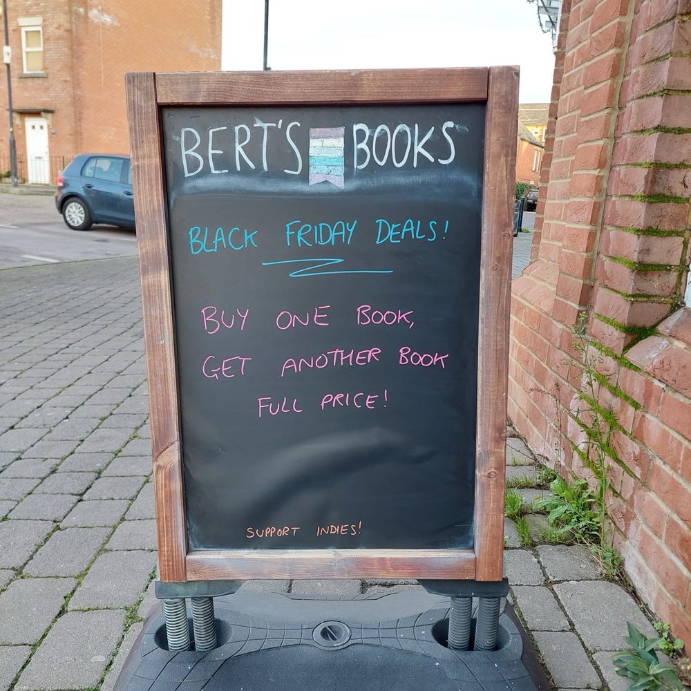 Bert’s Blackboard: Black Friday Deals! Buy one book, get another book full price!