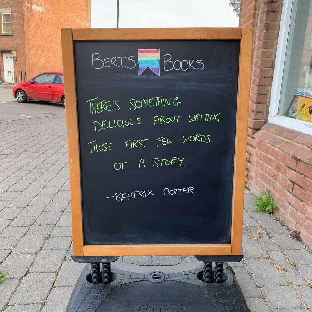 There’s something delicious about writing those first few words of a story. - Beatrix Potter