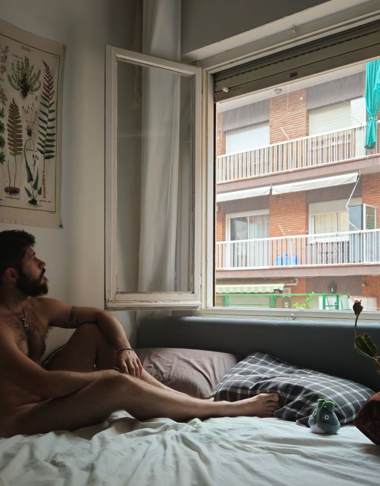 En Totoro i jo gaudint de la pluja