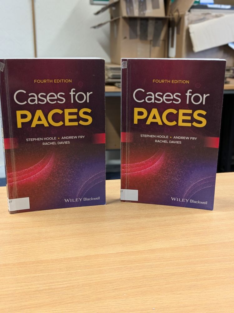 Our two copies of Cases for Paces, valiantly awaiting to begin their loans...