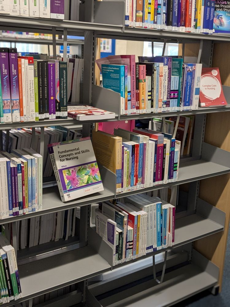 A picture of the nursing section, looking a bit tidier but still a long way off tidy!