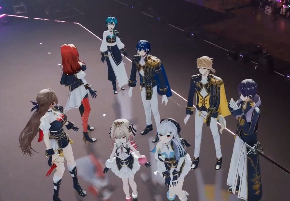 アンコール記念撮影の時、女子メンバーが「ιյιյむ(ちゃん)前に出なよ〜！」と声をかけていた際の一幕
え…？と両手を口にあてていつも通りの心境表現をしているιϯƕ₺ƾ೬כֿ兯 16歳