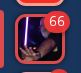 Author's email notification avatar, with 66 unread. (Author is wielding a lightsaber in the picture)