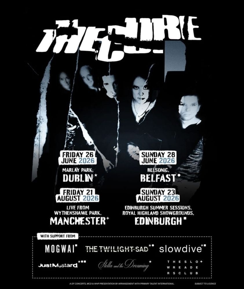 Poster for the Cure tour 2026