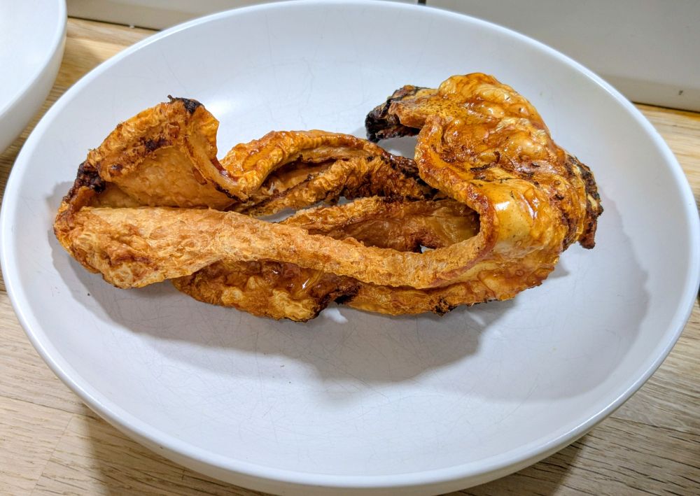 Pretty good pork crackling.