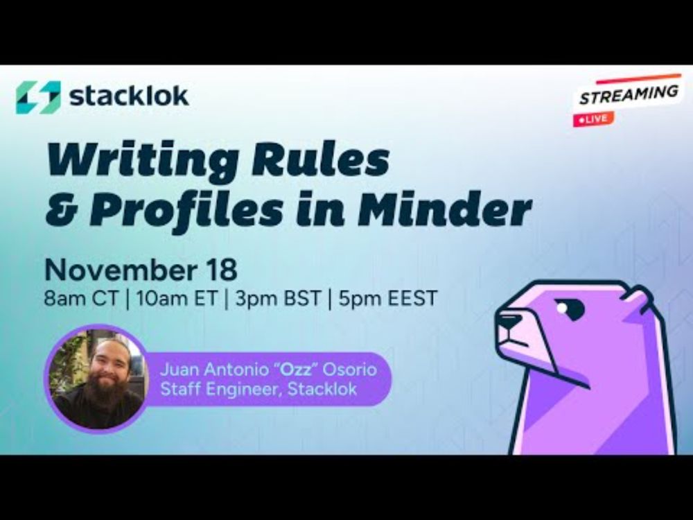 Minder Monday: Writing Rules & Profiles