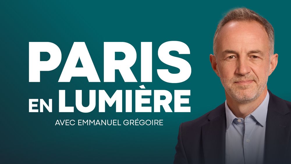 Paris en lumière, avec Emmanuel Grégoire - Photo d'Emmanuel Grégoire sur fond vert.