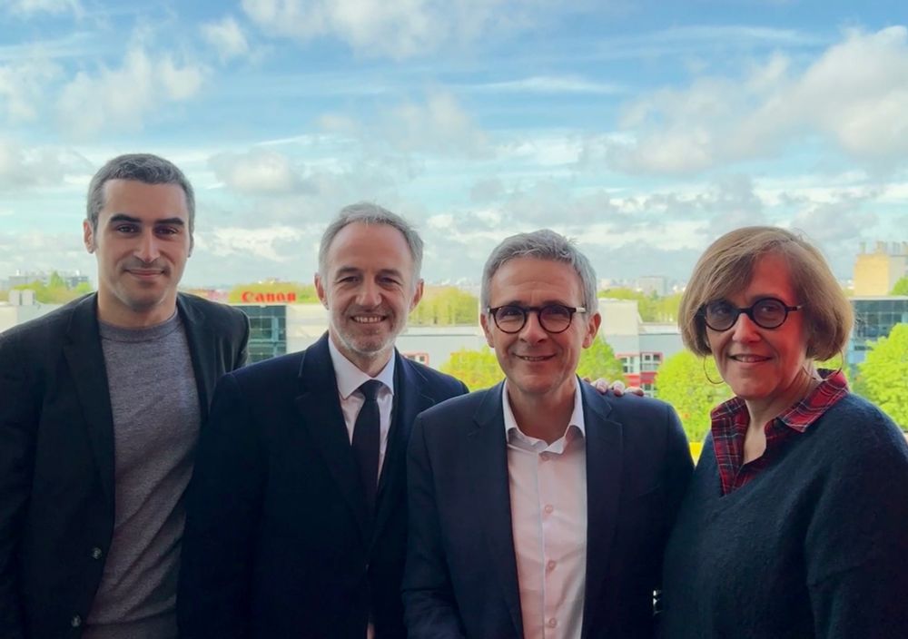Amin Mbarki, Emmanuel Grégoire, Stéphane Troussel et Christine Merckelbagh