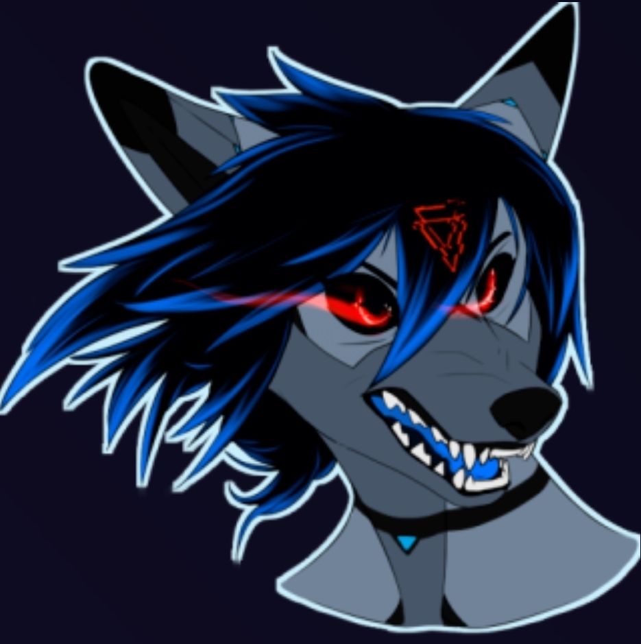 Angry red eyed canine