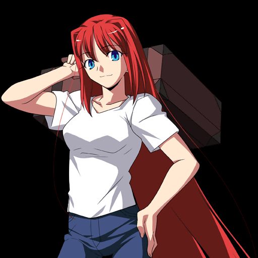 Aoko Aozaki's Melty Blood Actress Again render