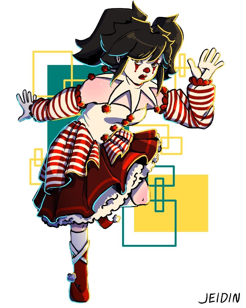 For swamii on Art Fight!! Look at those ruffles! Look at that makeup! She's so cute???