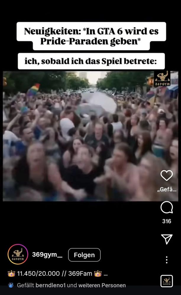 Ein Video, welches von Bernd Leno geliked wurde, in welchem das töten von queeren Menschen verherrlicht wird.