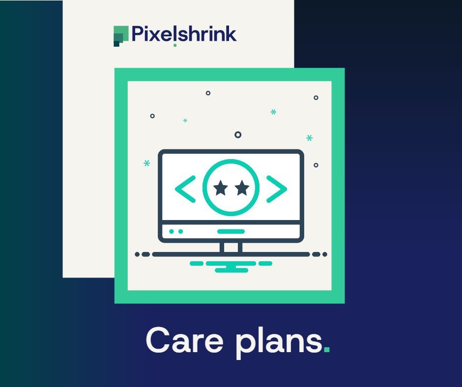 Graphic of a computer, with Care Plan written below