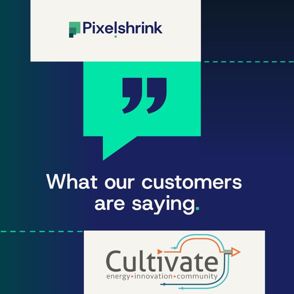 Graphic reading "What our customers are saying" alongside the Cultivate Innovation logo