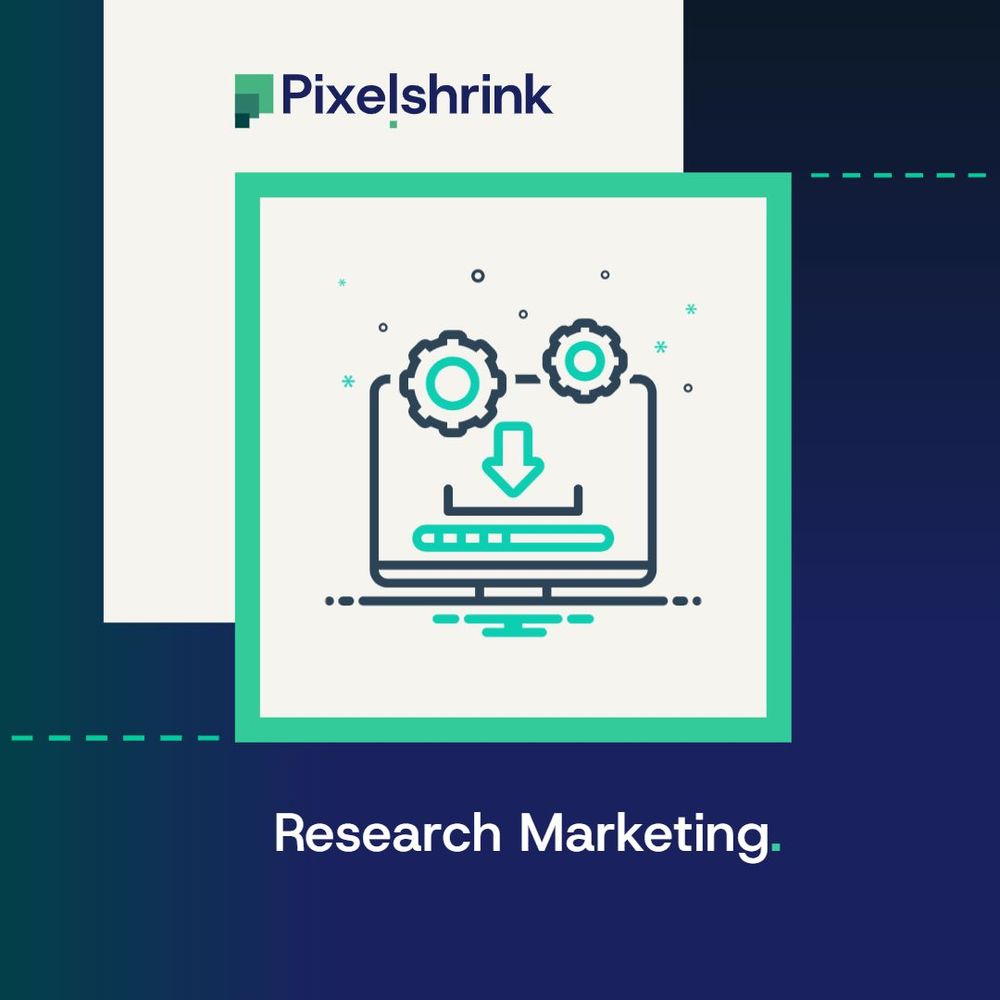 Graphic representing research marketing