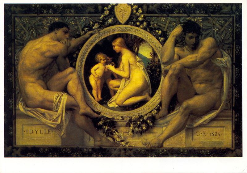 Peinture - Idylle - Gustav Klimt (1862 - 1918) - 