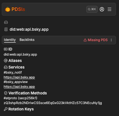 did:web:api.bsky.app on pdsls.dev