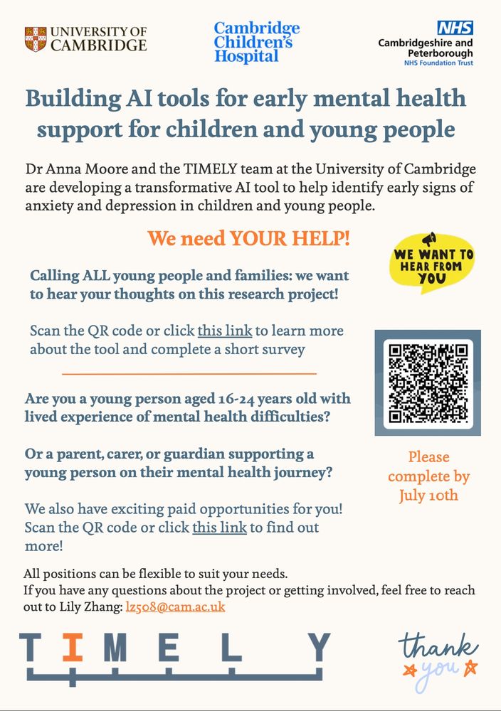 Link https://bit.ly/4esBUZL for learning more about the AI tool for early mental health support for children and young people 
